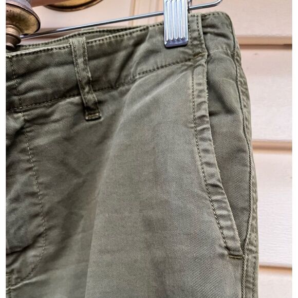 Revolve Nili Lotan Tribecca Olive Green Cropped Cargo Joggers, Ankle Zippers, 2 - Picture 7 of 10